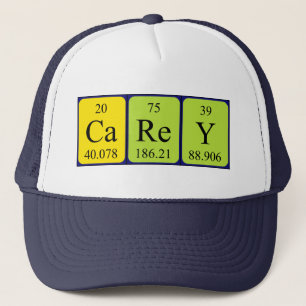 Carey periodic table name hat