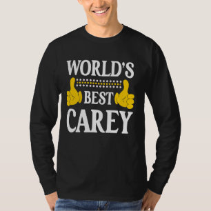 Carey Surname Funny Team Family Last Name World's  T-Shirt
