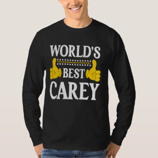 Carey Surname Funny Team Family Last Name World's T-Shirt