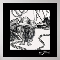 Cargo - Black Art Canvas Print