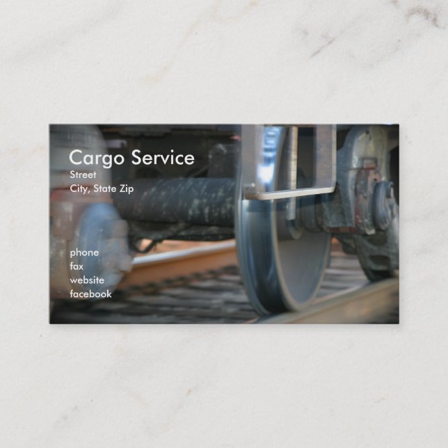Cargo Service Business Card (Front)