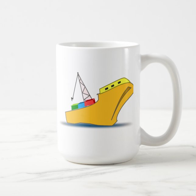 Cargo Ship Coffee Mug (Right)