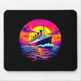 Cargo Ship Vintage Titanic Boat Travel Rate Men Wo Mouse Pad