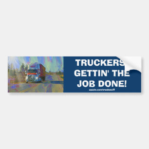 CARGO TRUCK BIG RIG TRUCKERS Gifts Bumper Sticker