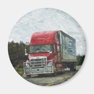 CARGO TRUCK BIG RIG TRUCKERS Gifts Magnet