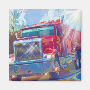 CARGO TRUCK BIG RIG TRUCKERS Gifts Magnet