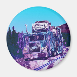 CARGO TRUCK BIG RIG TRUCKERS Gifts Magnet