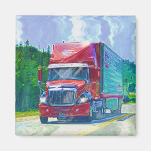 CARGO TRUCK BIG RIG TRUCKERS Gifts Magnet