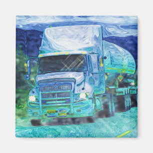 CARGO TRUCK BIG RIG TRUCKERS Gifts Magnet