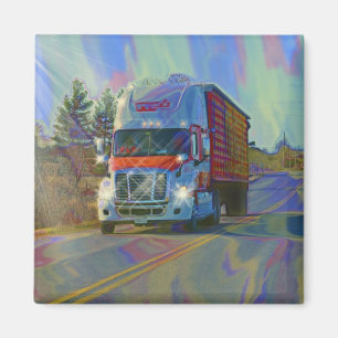 CARGO TRUCK BIG RIG TRUCKERS Gifts Magnet