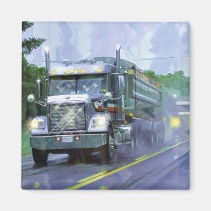 CARGO TRUCK BIG RIG TRUCKERS Gifts Magnet