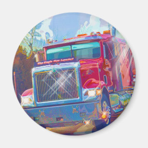 CARGO TRUCK BIG RIG TRUCKERS Gifts Magnet