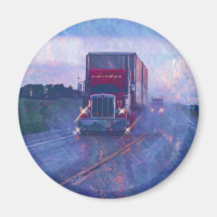 CARGO TRUCK BIG RIG TRUCKERS Gifts Magnet