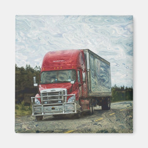 CARGO TRUCK BIG RIG TRUCKERS Gifts Magnet