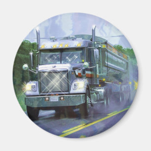 CARGO TRUCK BIG RIG TRUCKERS Gifts Magnet