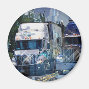 CARGO TRUCK BIG RIG TRUCKERS Gifts Magnet