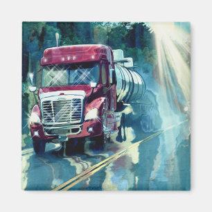 CARGO TRUCK BIG RIG TRUCKERS Gifts Magnet