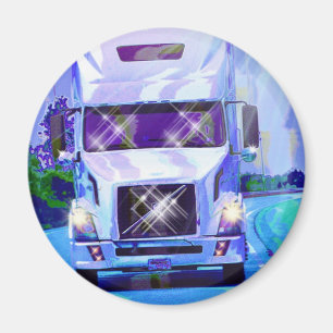 CARGO TRUCK BIG RIG TRUCKERS Gifts Magnet