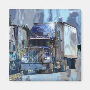 CARGO TRUCK BIG RIG TRUCKERS Gifts Magnet