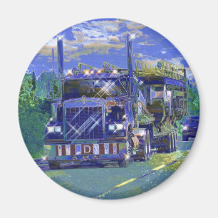 CARGO TRUCK BIG RIG TRUCKERS Gifts Magnet