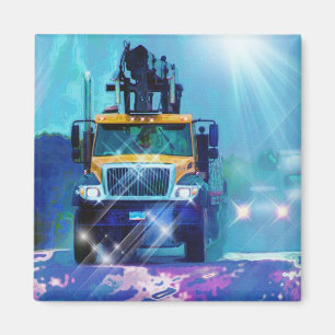 CARGO TRUCK BIG RIG TRUCKERS Gifts Magnet