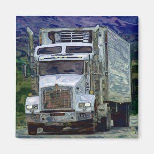 CARGO TRUCK BIG RIG TRUCKERS Gifts Magnet