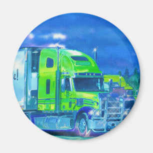 CARGO TRUCK BIG RIG TRUCKERS Gifts Magnet