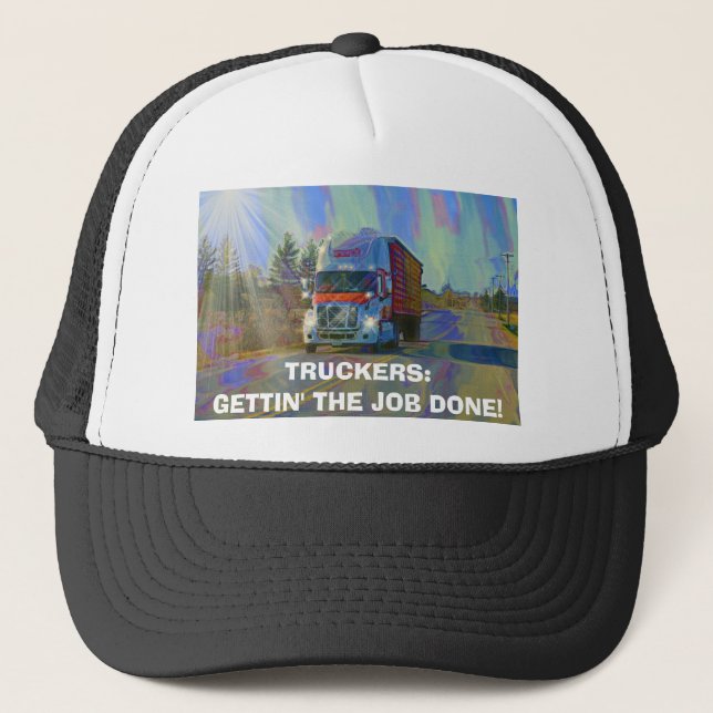CARGO TRUCK BIG RIG TRUCKERS Hat (Front)