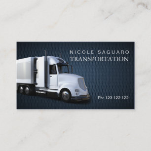 Cargo Truck Transportation Business Card