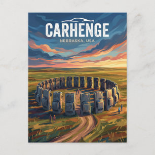 Carhenge USA Postcard