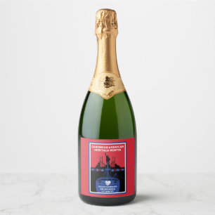 Caribbean American Heritage Month Sparkling Wine Label