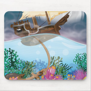 Caribbean Anchor Mouse Pad