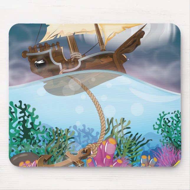 Caribbean Anchor Mouse Pad (Front)