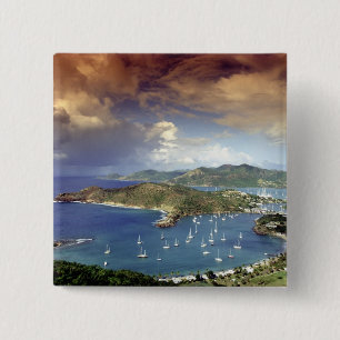 Caribbean, Antigua. 15 Cm Square Badge