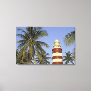 Caribbean, Bahamas, Abaco, Elbow Cay. Hopetown Canvas Print