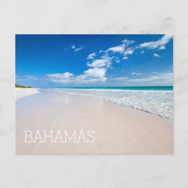 Caribbean beach and sea postcard (Front)