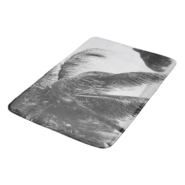 Caribbean Beach Bliss 10 #art #nature Bath Mat (Angled)