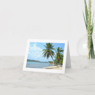 Caribbean Beach greeting card