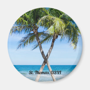 Caribbean Beach Island Life Sea Shells DIY Photo Magnet