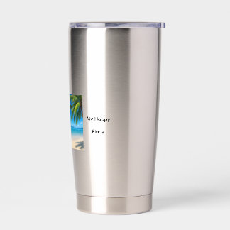 Caribbean Beach My Happy Place Insulated Tumbler