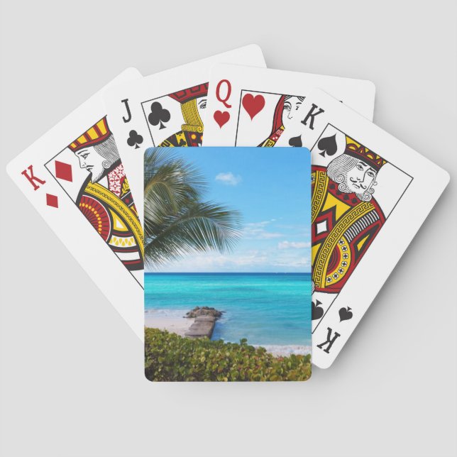 Caribbean Beach Playing Cards (Back)