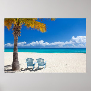 Caribbean beach poster