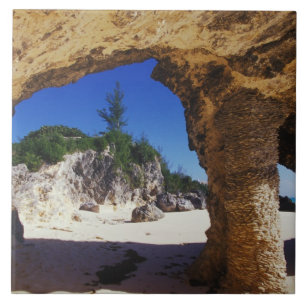 Caribbean, Bermuda, Tucker's Town. Natural Tile