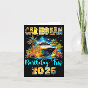 Caribbean Birthday Trip 2026 Family Birthday Cruis Card
