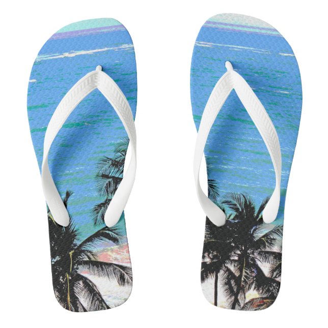 Caribbean Blue Jandals (Footbed)