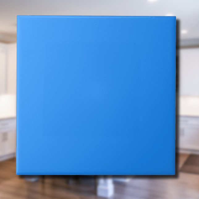 Caribbean Blue Solid Colour | Classic | Elegant Tile (Creator Uploaded)