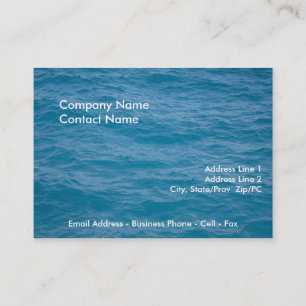 Caribbean Blue Water card template