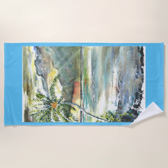 Caribbean Breezes Beach Towel (Front)