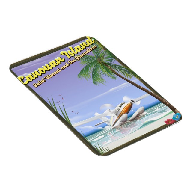 Caribbean, Canouan islands paradise poster. Magnet (Right Side)