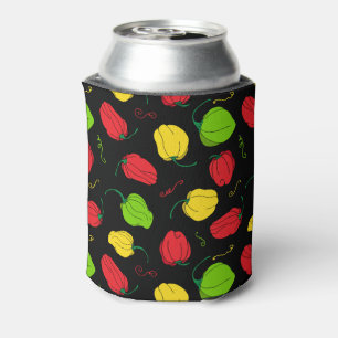 Caribbean Chef Scotch Bonnet Chilli Peppers Beer Can Cooler